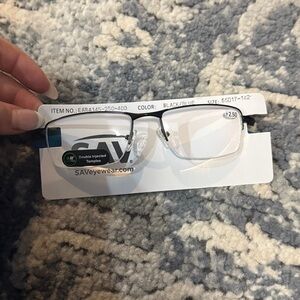 SAV Eyewear Black and Blue Glasses